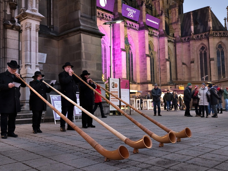 Live-Musik am Domplatz: Linzer Alphornbläser