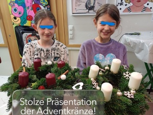 Adventkranz binden 