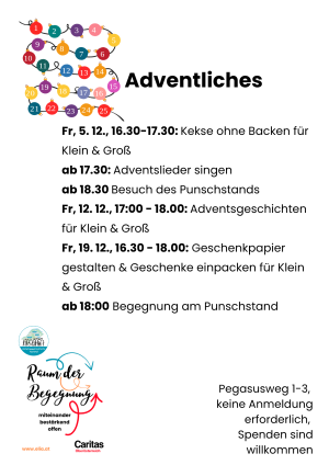 Kekse ohne Backen für Klein & Groß und Adventslieder singen