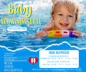Babyschwimmen für Fortgeschrittene im Hummelhof
