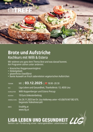 Kochkurs Brote und Aufstriche