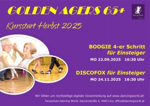 Golden Agers Tanzkurs für 65+