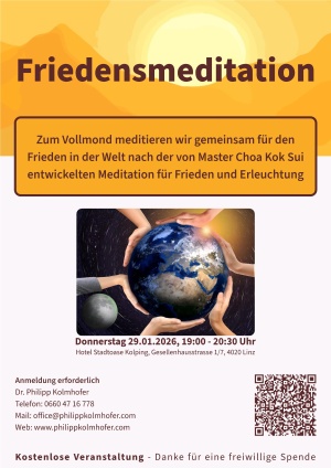 Meditation über zwei Herzen zu Vollmond