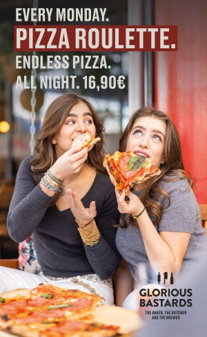 PIZZA ROULETTE – Jeden Montag ab 17:00 – Innenstadt