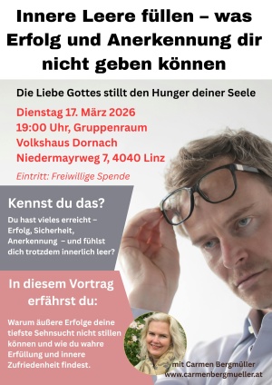 Vortrag: Innere Leere füllen