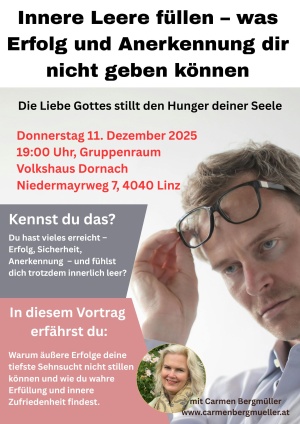 Vortrag: Innere Leere füllen