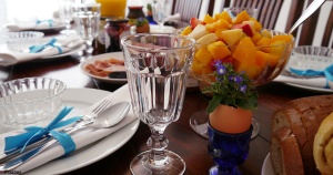 Willkommen-Baby-Frühstück