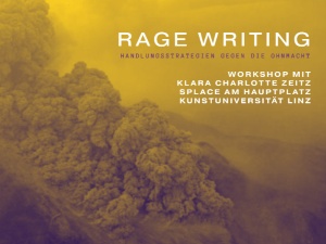 Workshop: Rage Writing – Handlungsstrategien gegen die Ohnmacht
