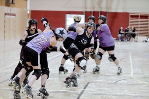 Roller Derby Spiel in Linz