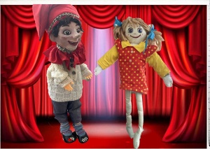 Hase Einohr und Puppe Langbein