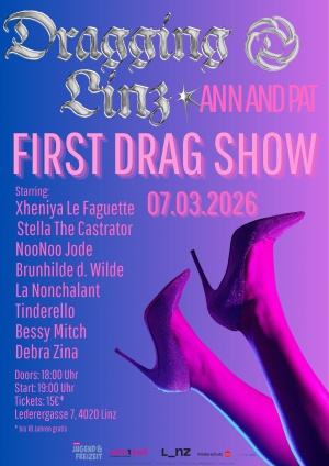 Dragging Linz first Dragshow @ ann and pat
