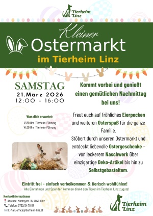 Kleiner Ostermarkt im Tierheim Linz