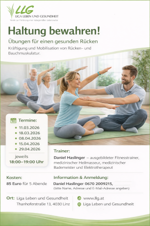 Übungen für einen gesunden Rücken