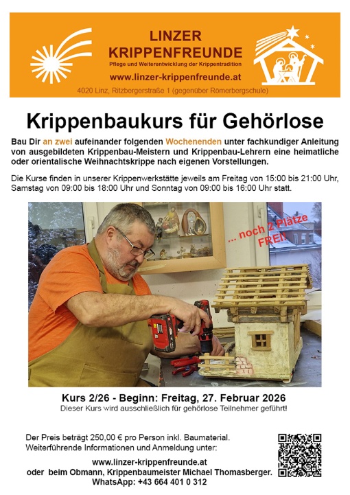Krippenbaukurs für Gehörlose