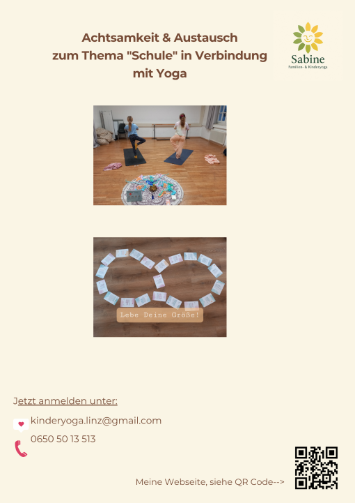 Kinderyoga Workshops für VS/Horte und Kindergärten