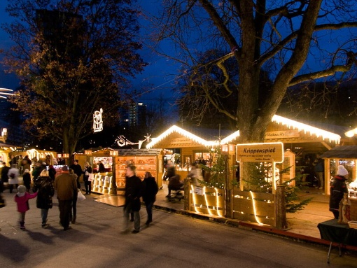 Weihnachtsmarkt im Linzer Volksgarten
