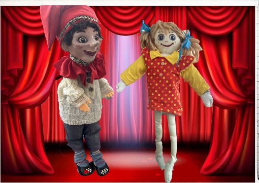 Hase Einohr und Puppe Langbein