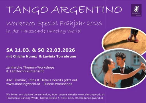 Tango Argentino Special Workshop-Wochenende