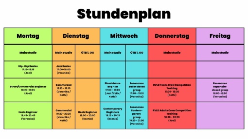 Tanzkurse Schnupperwoche