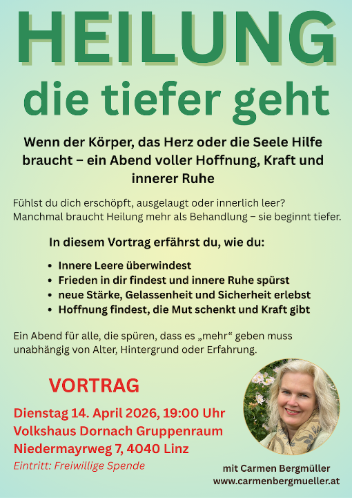 Vortrag: Heilung, die tiefer geht