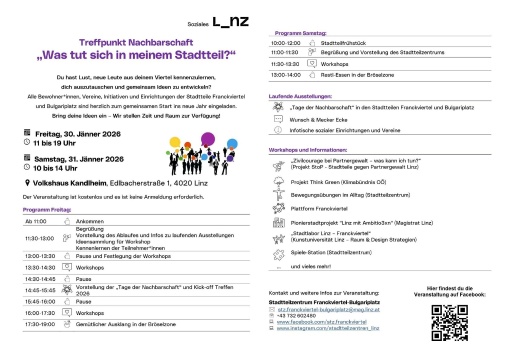 Treffpunkt Nachbarschaft: Was tut sich in deinem Stadtteil?